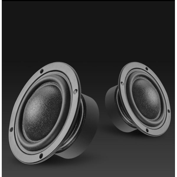 100W Passive Wood Bookshelf Speakers Three Way With 6.5 Inch Woofer