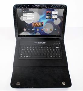 China blutooth ABS xoom keyboard case with power management software wholesale