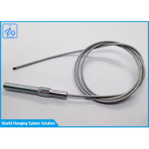 7x7 1.5mm Stainless Steel Wire Rope Assembly End Fittings With Swaged Eyebolt