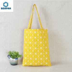 China Custom Printed Recyclable Textile Jute Linen Grocery Bags wholesale