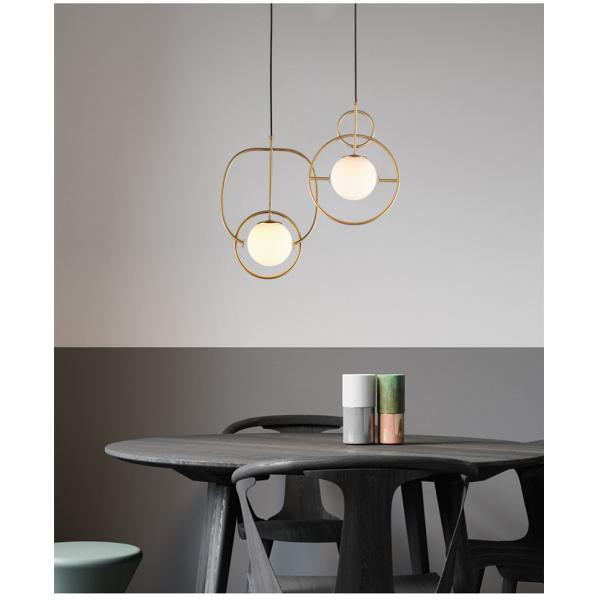 Modern Round Glass Ball Chandelier for Living Room Bedroom Cafe Lilac Loop Chandelier(WH-MI-331)