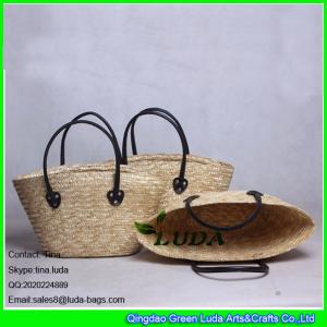 China LUDA hot new products for 2016 fashion female wheat straw bag wholesale