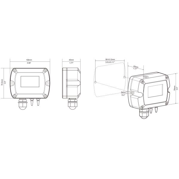 KDP210 Series Differential pressure transmitter ( Without display)