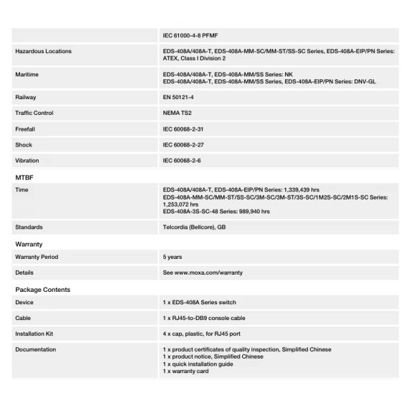 Moxa EDS-408A 8-port entry-level Layer2 managed Ethernet switches