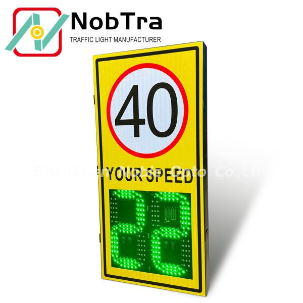 Suggestion install height 2.5-4 Meters -40°C To 60°C Digital Speed Limit Signs with Visibility Range More Than 300 Meters