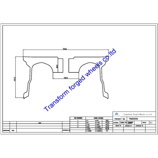 TM188001 18X1 inches forged wheels monoblock wheels blanks Dimple style barrel and rims