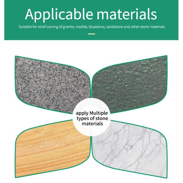 Precision Carving Drill Bit Clamp Welding Process Sturdy Durable CNC Stone Carving Milling Cutter