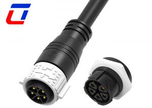 China 5 Pin Male Cable Waterproof Plug Socket 16 Gauge Waterproof Wire Connectors on sale