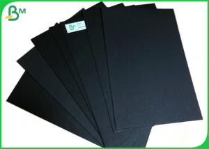 China Double Sides Black Book Binding Board / 200G 300G Recycled Black Cardboard wholesale
