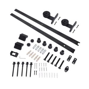 Buy cheap 6.6' T-Shaped Heavy Duty Barn Door Rollers And Tracks Hanging Rail Exterior from wholesalers