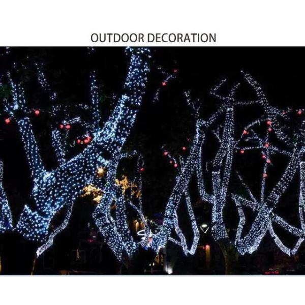 SMD0603 300MA Solar LED String Lights Color Change Reelable For Chrismas