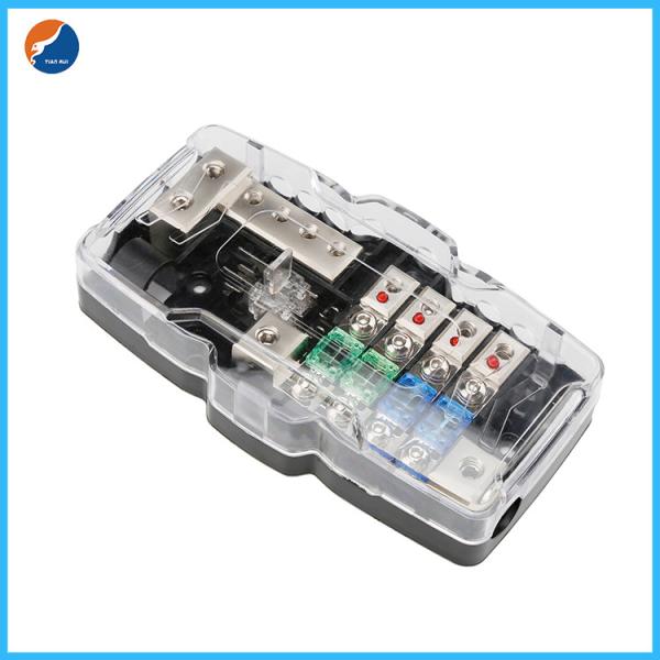 Quality Car Audio Stereo 4 Way Distribution Block Mini ANL ANS Fuse Holder With LED Indicator for sale