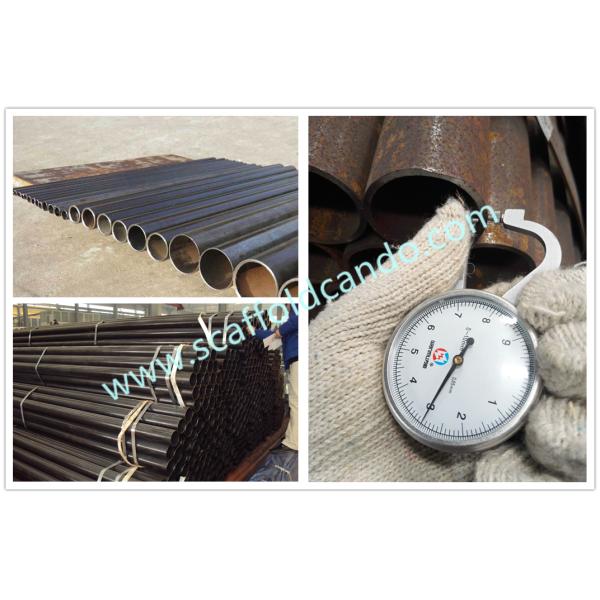 Black welding pipe, MS tube, Q235 scaffolding steel pipe, 48.3mm O.D 6000mm length, with EN 10219 BS 1139 EN 39 SGS