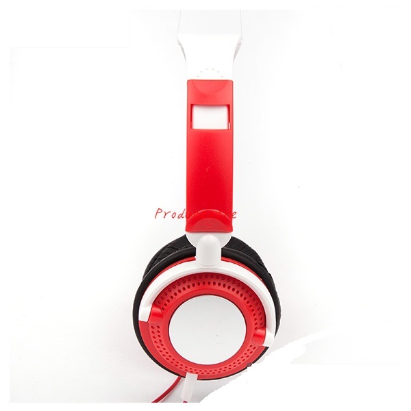 classic design fashionable many color headphone with white point in ear cover and foldable headband