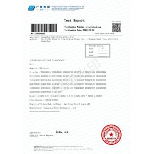 Guangzhou Odin Apparel Co., Ltd.， Certifications
