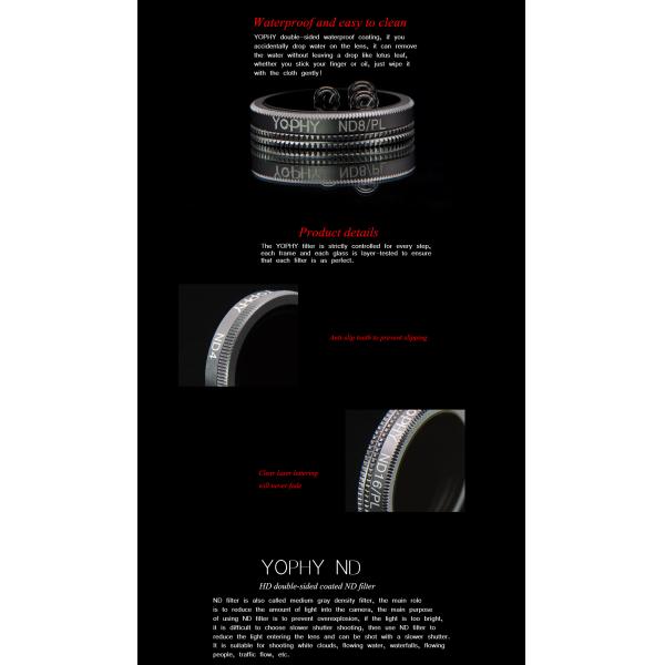 DJI Mavic 2 Zoom Black Alloy Optical Glass Drone Camera Filters Sets For Drone Camera Photography