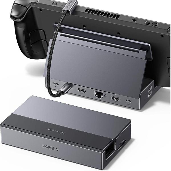 10Gbps Steam Deck Dock 9 In 1 USB C Docking Station With Foldable Stand