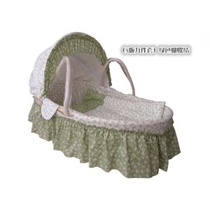 China grass corn husk baby moses basket bed with liner set vehicle-mounted at home wholesale