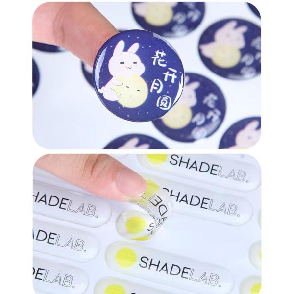 3m Adhesive Pu Dome Sticker Polyurethane Resin 3D Dome