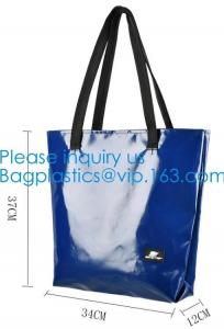 China 1000D Waterproof PVC Tarpaulin Customized Shopping Bag, Daily Women Shoulder Tote Bags Wholesale Price on sale