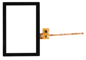 China POS G+G 10.1 Inch Projected Capacitive Touch Panel With I2C Interface , Lcd Touch Screen Panel wholesale