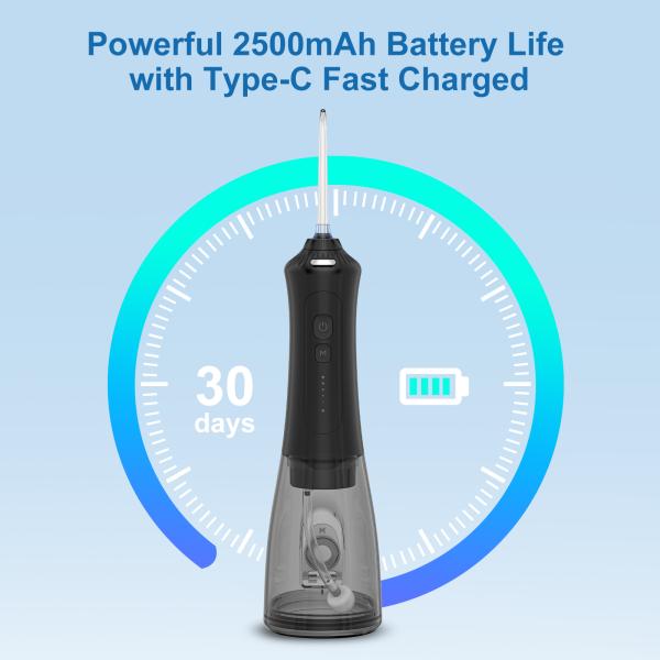 Big Battery 2500mah Water Flossers For Teeth Cordless Portable Dental Oral Irrigator