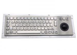 China 40counts/Mm IP65 SS304 Industrial Metal Keyboard With Trackball on sale