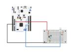 White STM32 Electronics Development Board 32.768 kHz with STM32F401RE-OKY2015