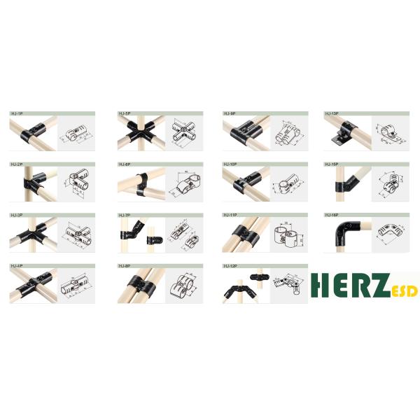 Multi Purpose ESD Storage Racks Plastic Coated Diameter 28mm Metal Lean Pipe