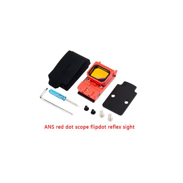 Flip Red Dot Sight / Holographic Reflex Sight For Tactical Airsoft Pistol With Weaver Rail Mount