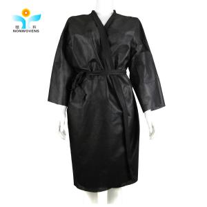 China 78g PP non-woven 130cm Length Disposable Kimono Robes  For Beauty Salon wholesale