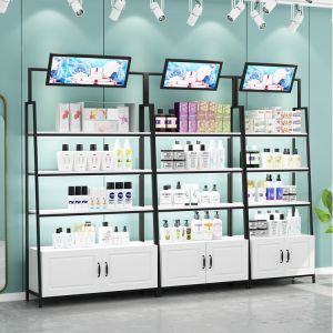 Buy cheap Medical Cosmetic Display Rack Stand Display Wall Cabinet Gold from wholesalers