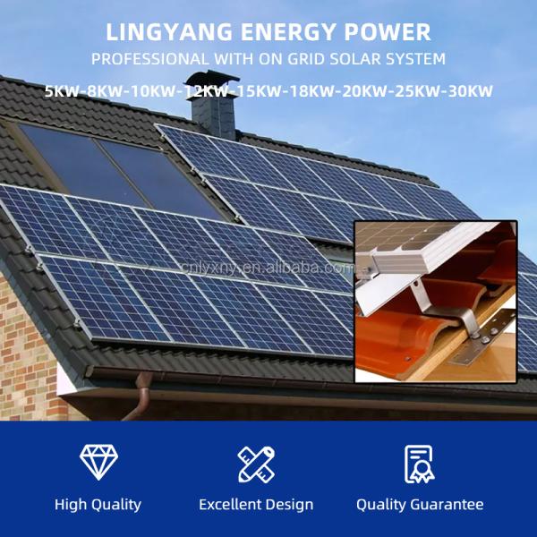 High Efficiency On Grid Solar Energy System PV Power 20KW 25KW