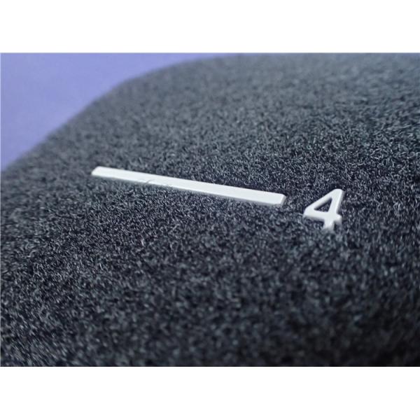 Eco - Friendly Black Velcro Custom Hook And Loop Gray TPU Logo Clothing Patch