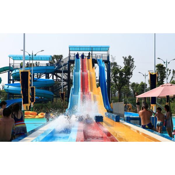 Customized Size High Speed Water Slide / Water Park Equipment