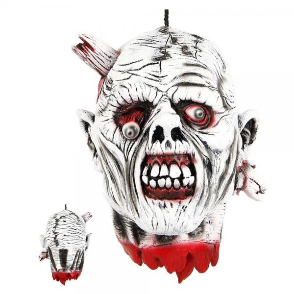 Quality Haunted Horror House Halloween Props Bloody Zombie Head For Party for sale