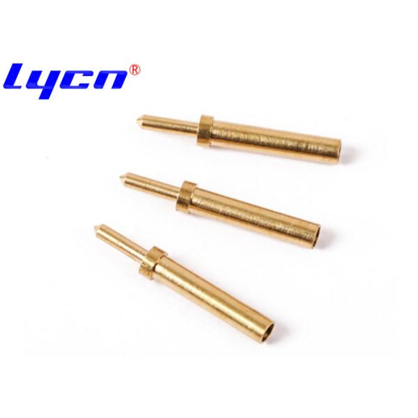 Custom PCB Gold Plated Connector Pins Female Brass For Screw Machine