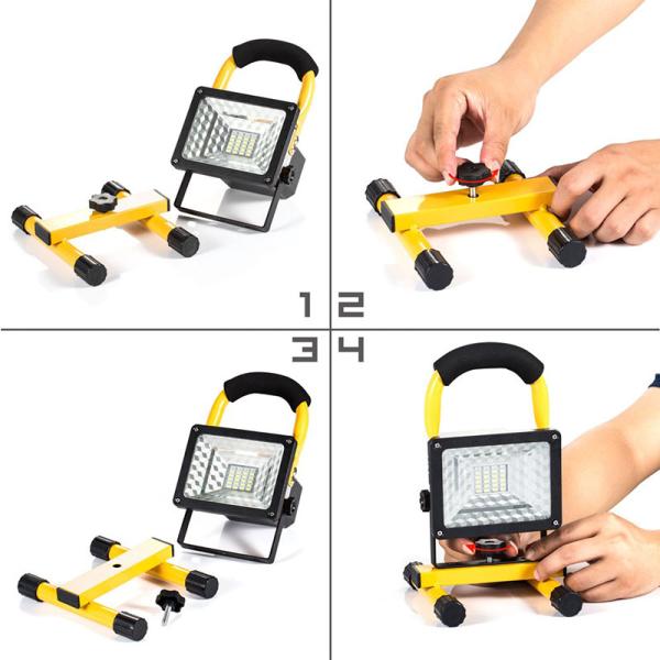 Waterproof IP65 Rechargeable LED Flood Light 220V Security Outdoor Work Lamp
