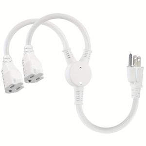 China 125V 13A Electric Power Cord NEMA5-15P to NEMA 5-15R 1 to 2 Y Splitter SJT 16AWG 3 Wire wholesale