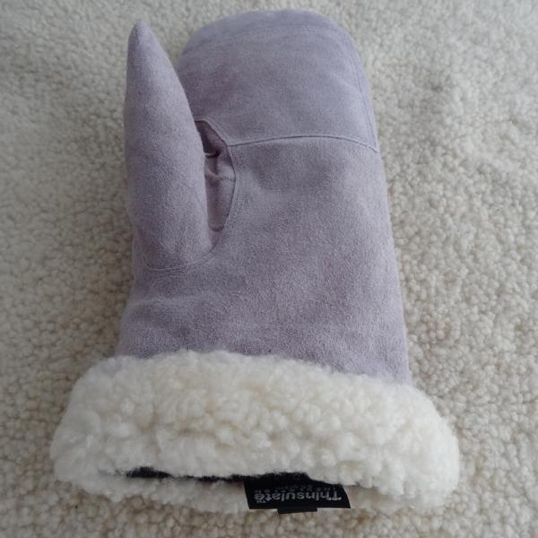 Ski Leather Mitten Gloves Mitten Top Layer Suede Touch Screen Customized Size