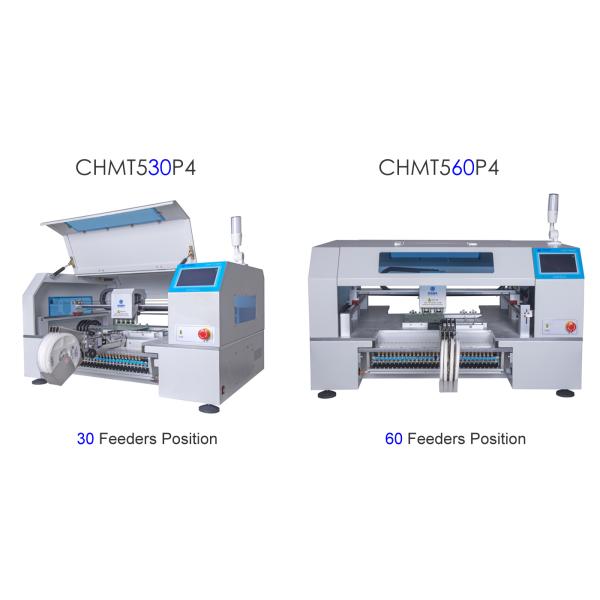 2 Types Charmhigh 4 Heads Feeder Pick And Place Machine CHMT530P4 + CHMT560P4