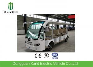 China Classic Design R12 Vacuum Tire 72V 11seats Electric Bus Tourist Buggy With a Mini Cargo Container Suits For Air Port wholesale