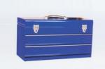2 Drawer Blue Tool Chest And Cabinet installed with Hasp and Staple (THB-21020)