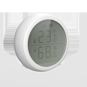 China Smart Home Tuya Zigbee Wifi Wireless Smart Temperature And Humidity Sensor lcd Screen Use With Gateway wholesale