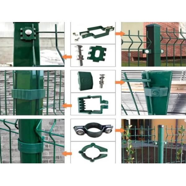OHSAS Heat Treated V Mesh Security Fencing 1030mm To 2430mm High