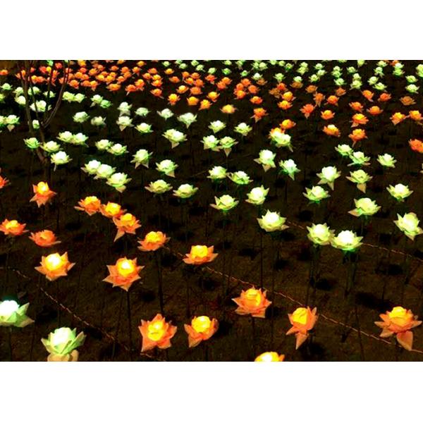 Colorful Lighted Artificial Trees , 65 Centimeter Rose Flower Light Branches