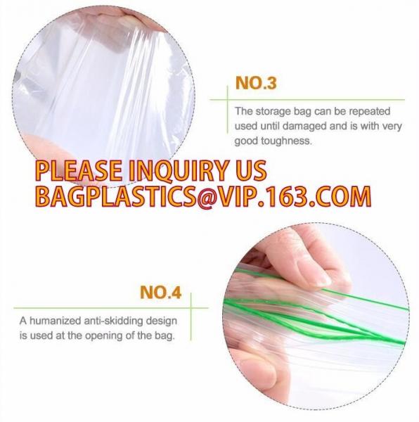 4 x 6 Clear Reclosable Zip lockkk bag wholesale /self sealing Poly Bag, Color box packing 50 count custom LDPE clear reclos