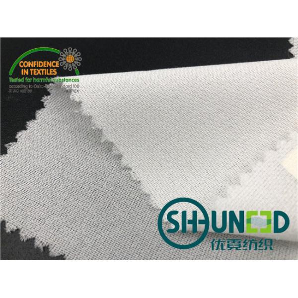 55GSM Fusible Woven Adhesive Liner /White Interlining In Garments