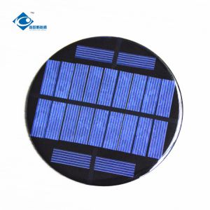 China 11 Battery 5.5V Lightweight Silicon Solar ZW-R100 Epoxy Resin Solar Panel Φ100X2.5mm wholesale