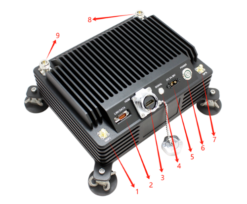 Anti-Jamming FHSS IP MESH Radio Link Manet Drone Datalink Wireless Video Transceiver